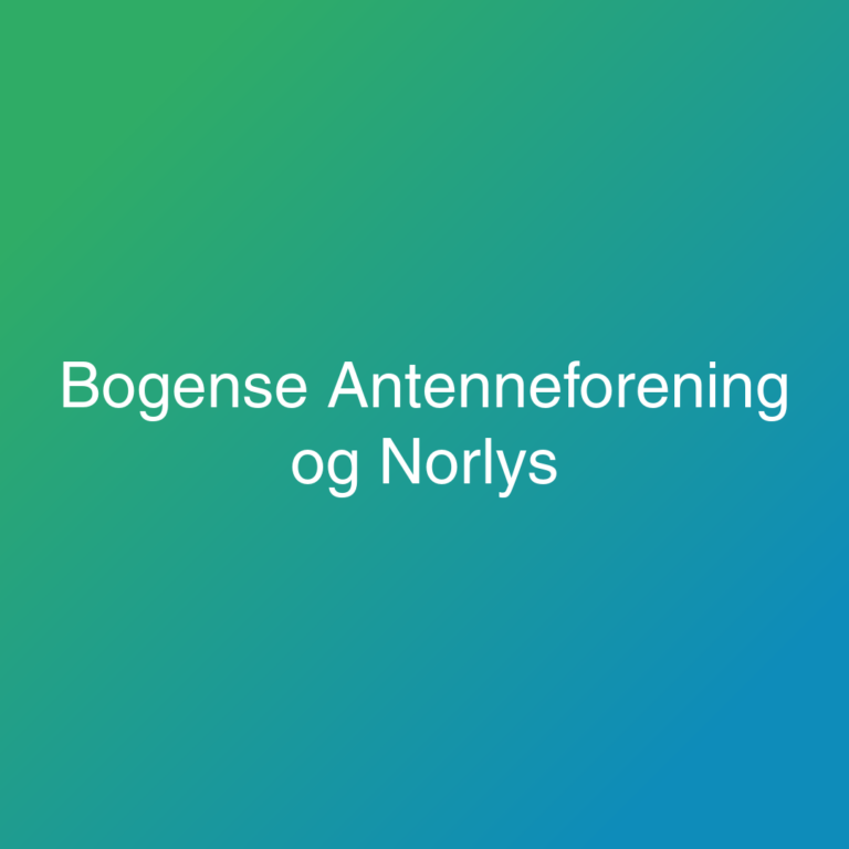 Bogense antenneforening og norlys